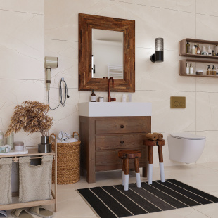 Керамогранит Buono Ceramica Soft Milk Stone Satin Carving арт. SOVL4707V (60x120) карвинг